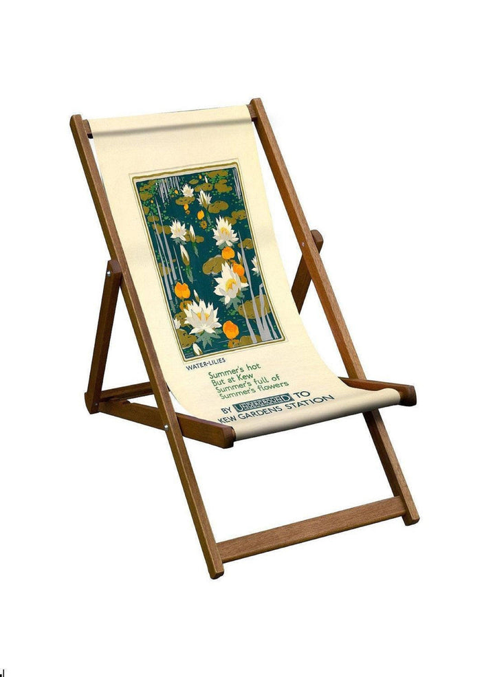 By Underground  to Kew Gardens - Water lilies London Transport Deckchair