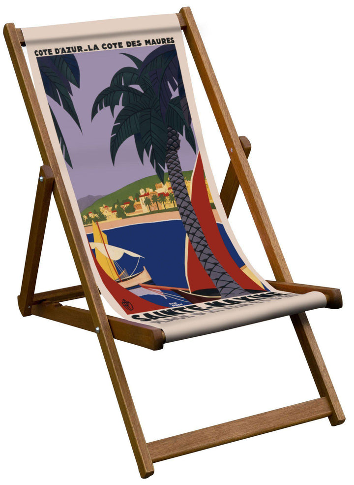 Bystander Plage d'Hiver - Art Print Travel Deckchair