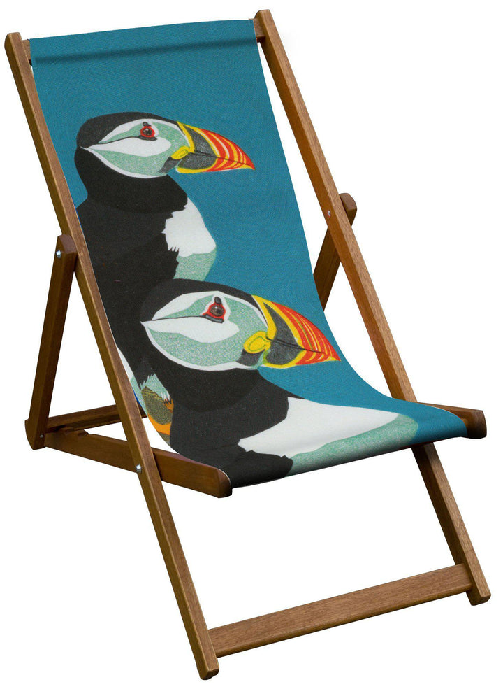 Puffins - Robert Gillmor Deckchair