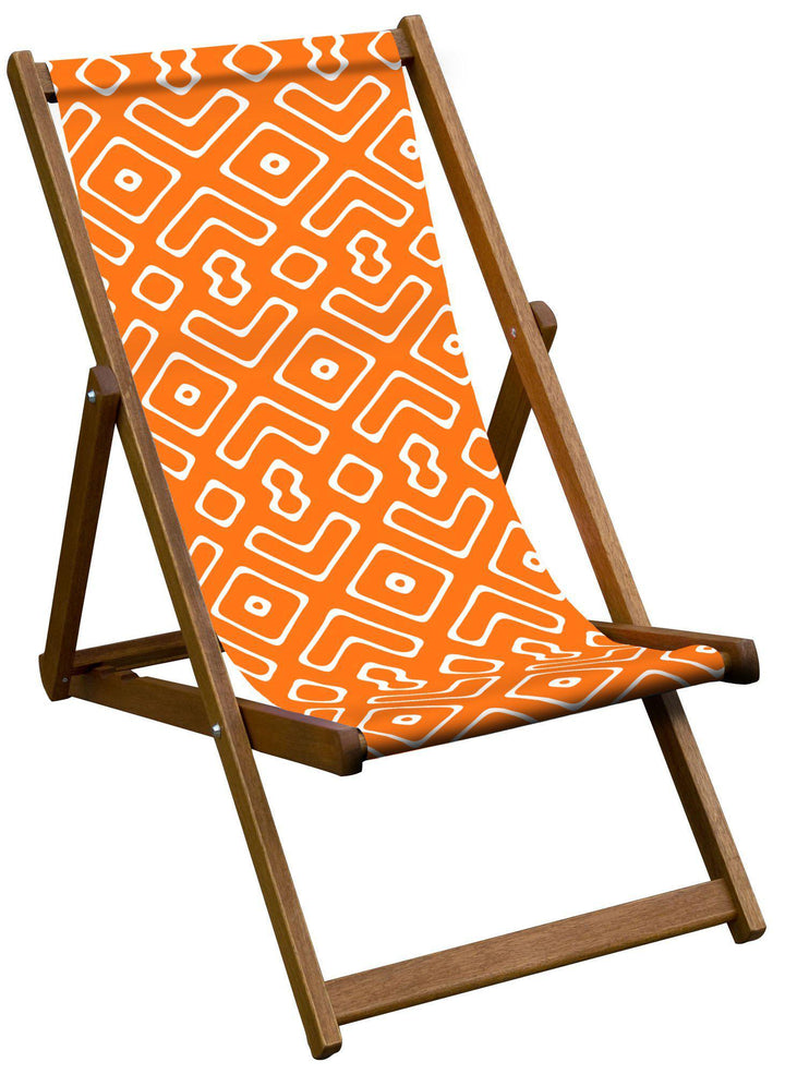 Mouths Orange - Abstract Deckchair