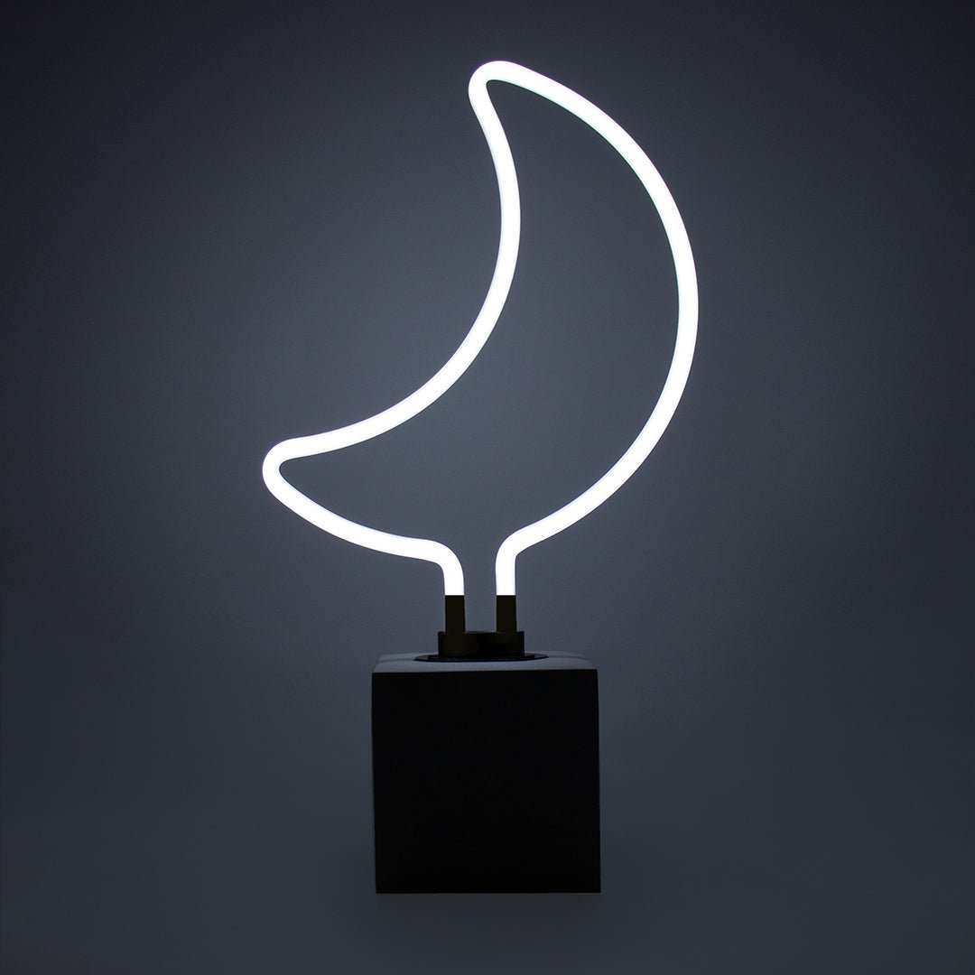 Neon Moon Sign product image shown in a home or gift setting