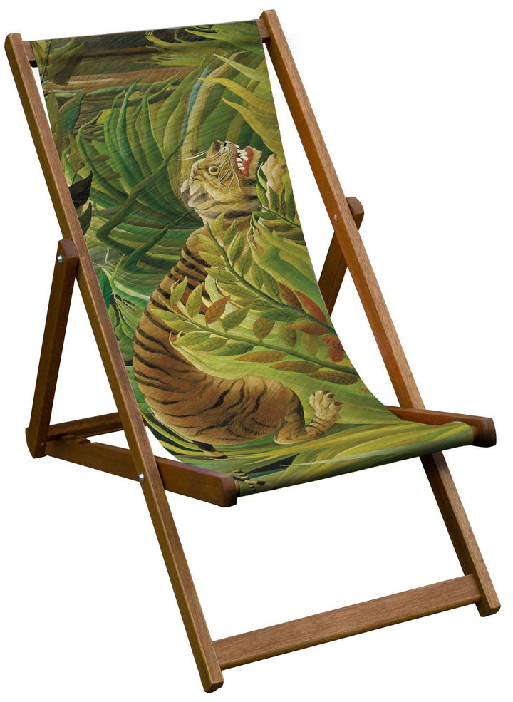 Tiger Surprised! - Henri Rousseau - National Gallery Deckchair