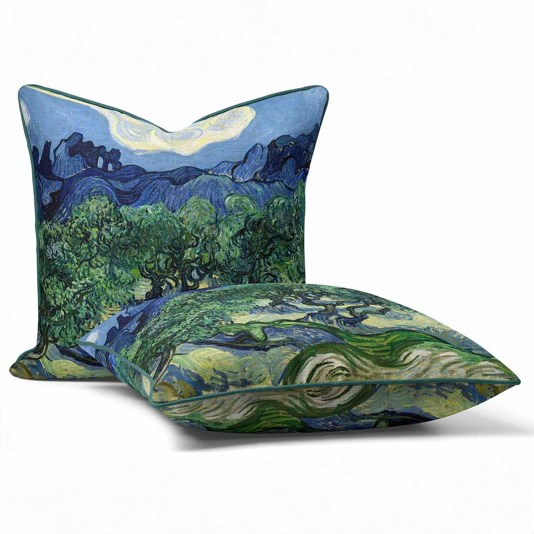 Olive Trees (1889) by Vincent Van Gogh - Cushion