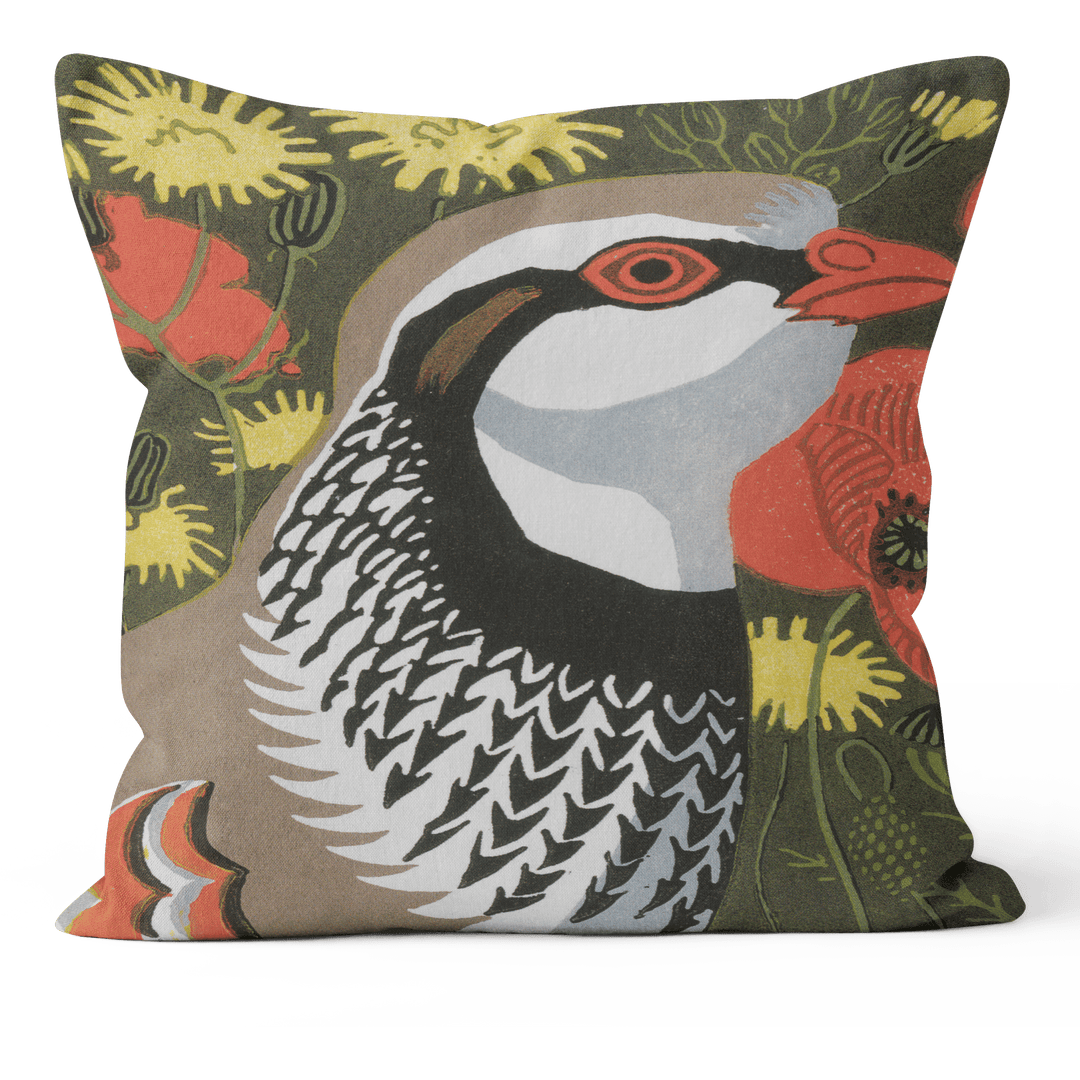 Partridge Meadow - Robert Gillmor Cushion
