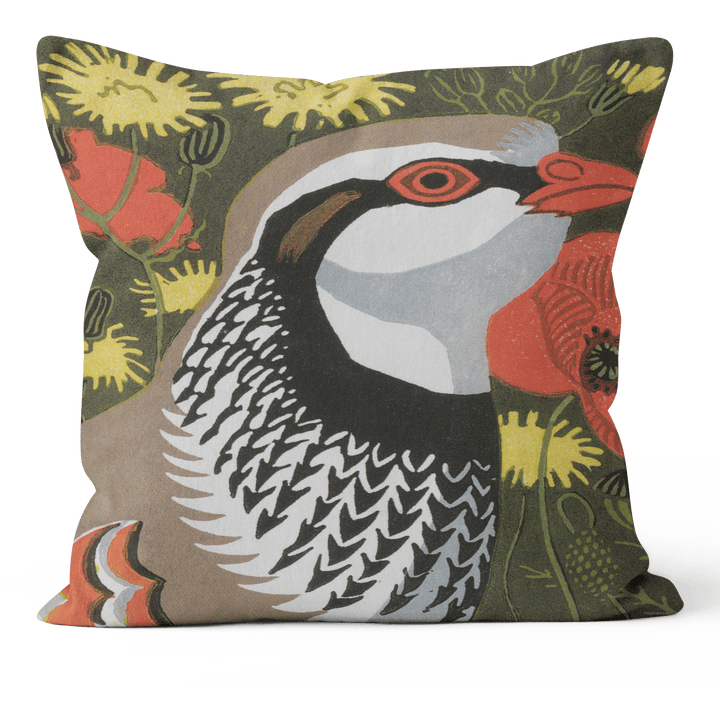 Partridge Meadow - Robert Gillmor Cushion