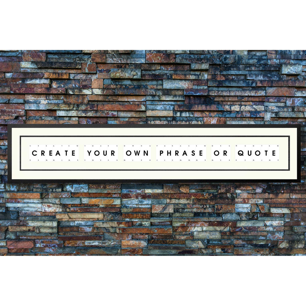 Create your own personalised playing card picture frame with a custom quote or phrase, handmade wall art from real playing cards.