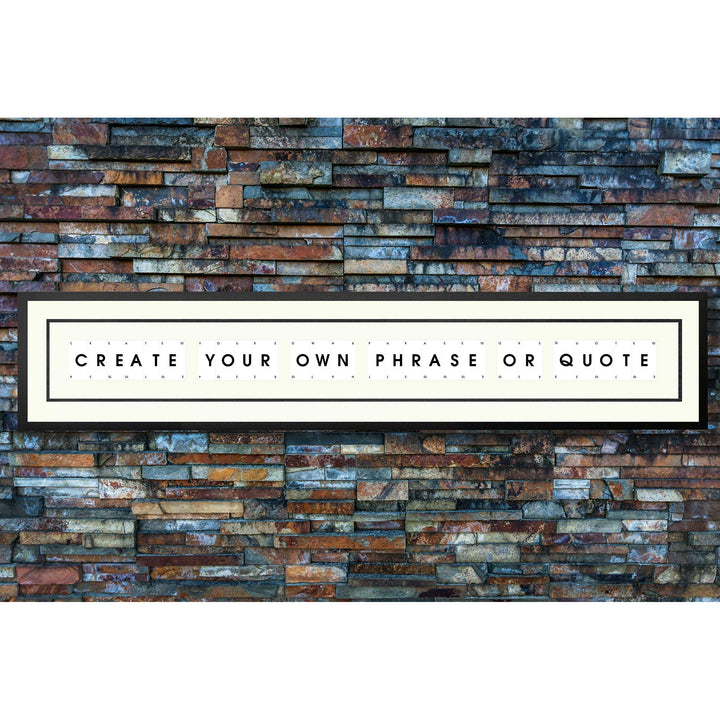 Create your own personalised playing card picture frame with a custom quote or phrase, handmade wall art from real playing cards.