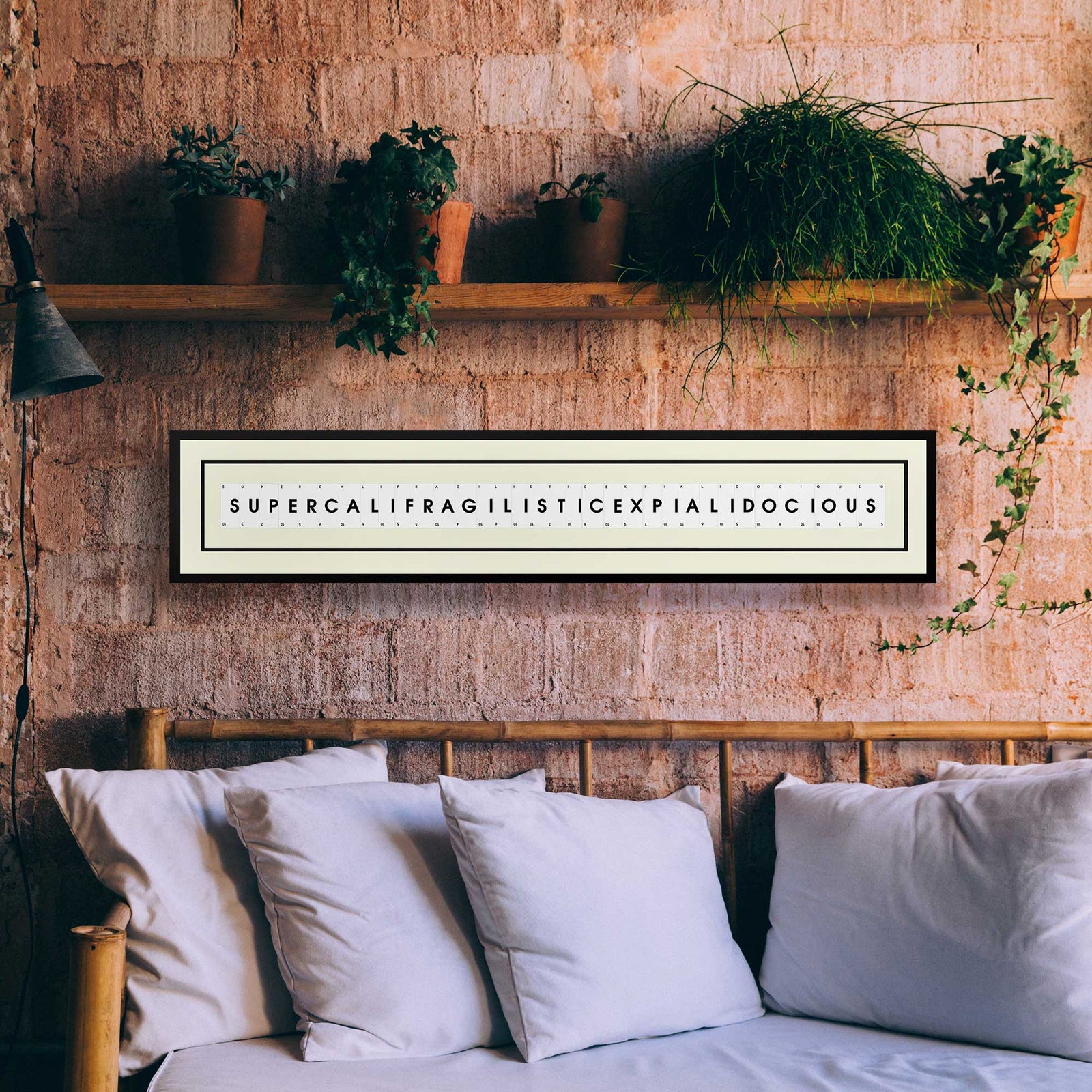 Supercalifragilisticexpialidocious playing card picture frame wall art 