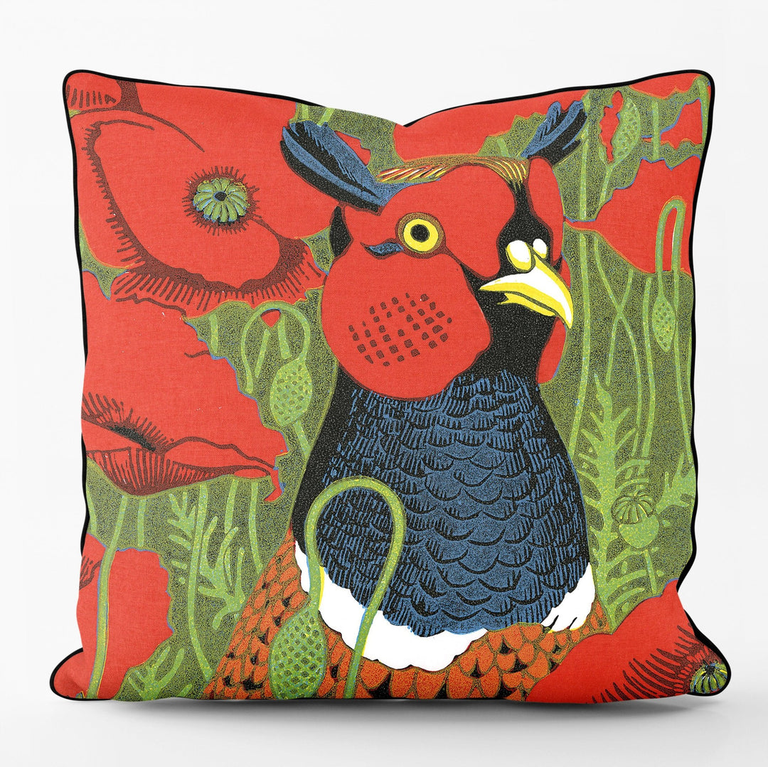 Poppycock - Robert Gillmor Outdoor Cushion