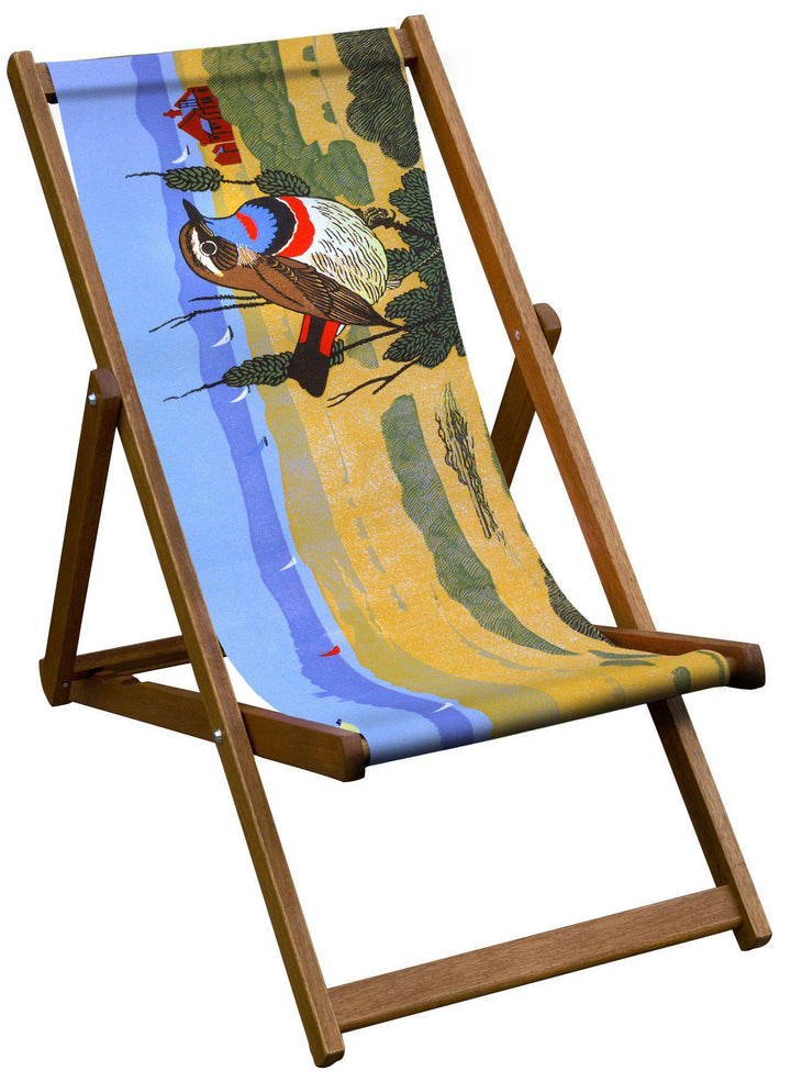 Red Spotted  Bluethroat - Robert Gillmor Deckchair