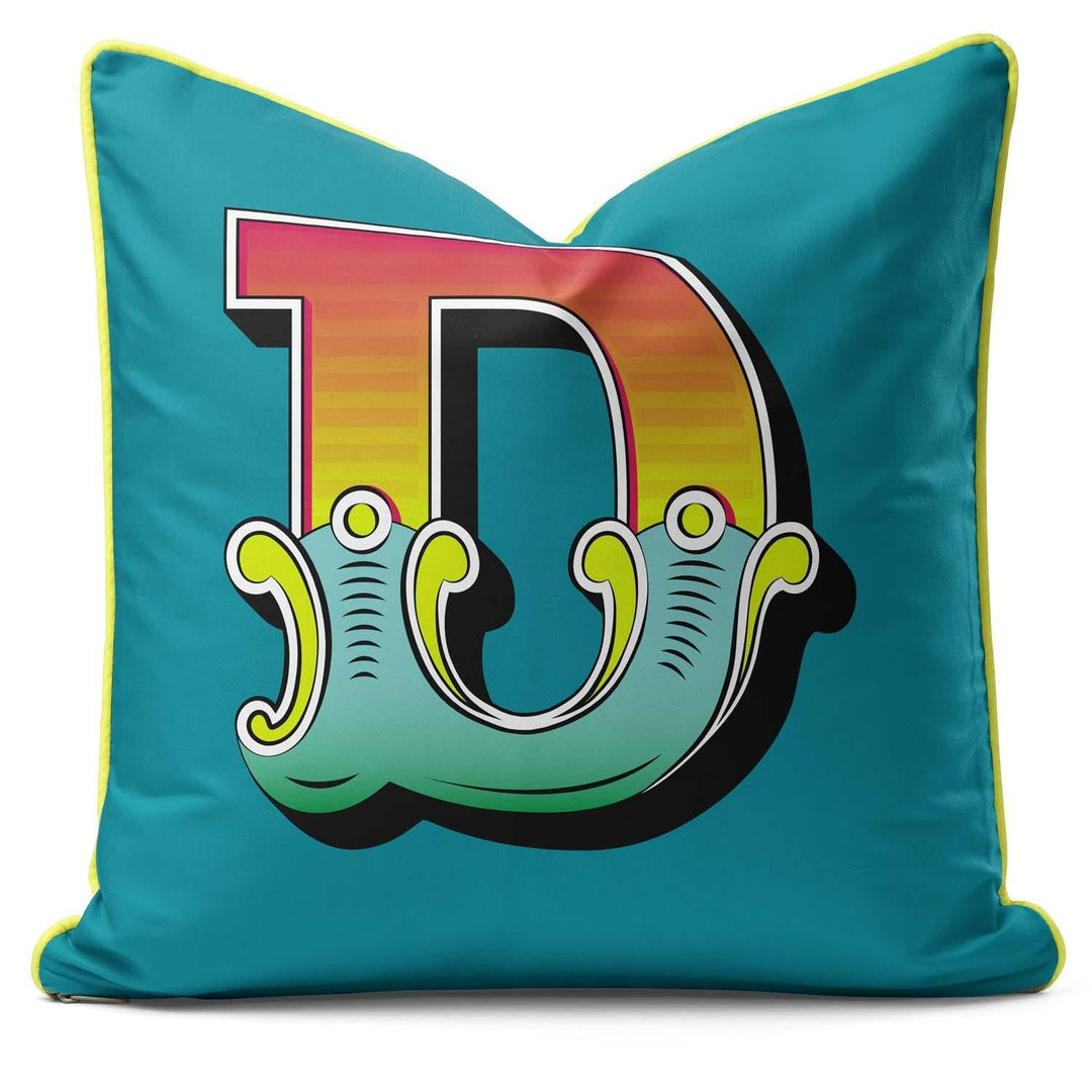 Showtime! - Carnival Font Letter Teal From A to Z