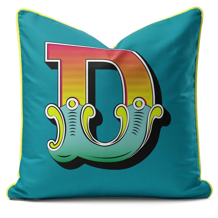 Showtime! - Carnival Font Letter Teal From A to Z