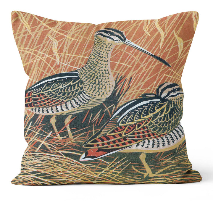 Snipe - Robert Gillmor Cushion