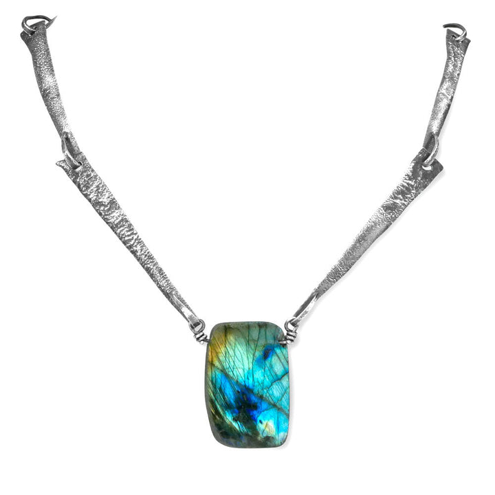 Camilla West Labradorite Silver Necklace