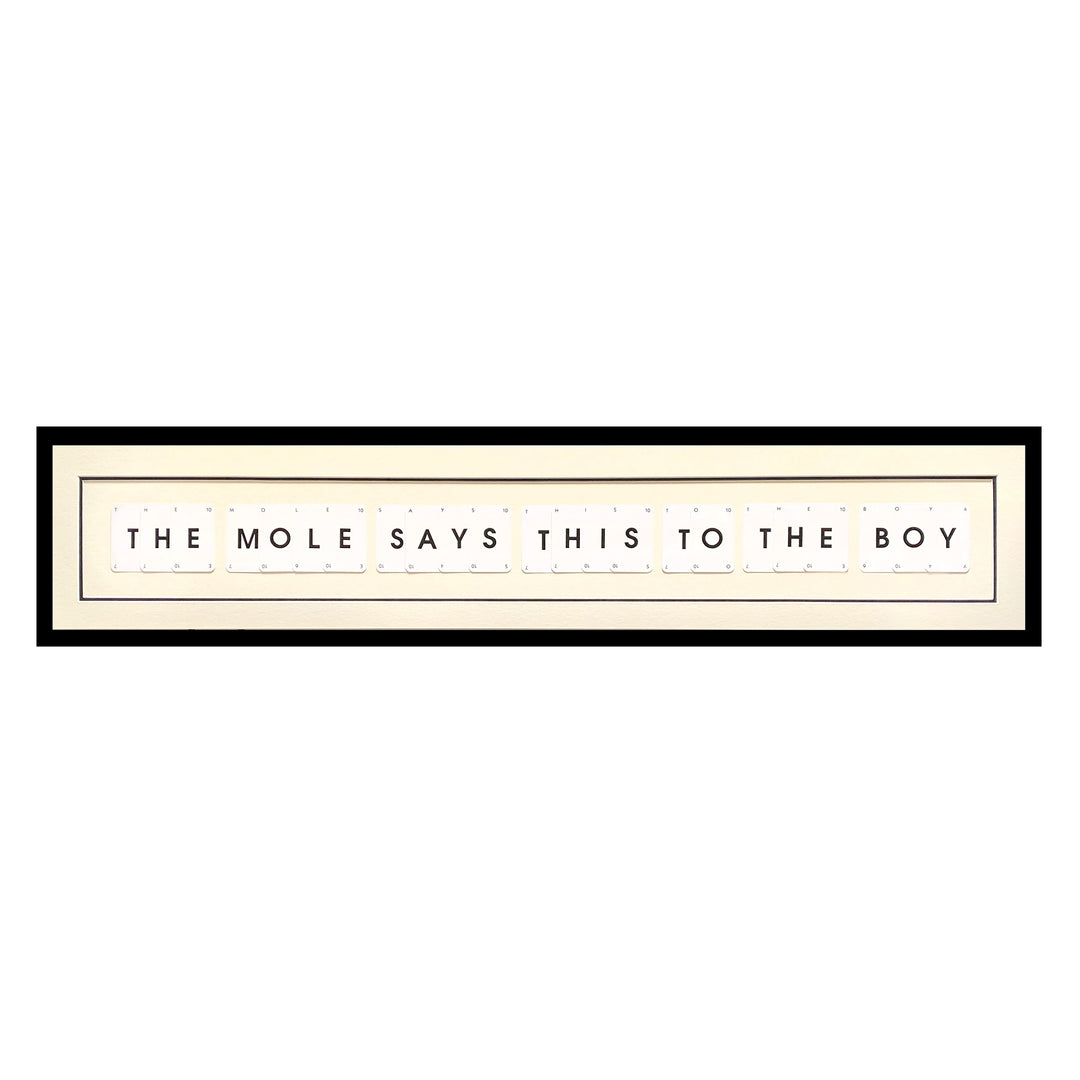 The Mole Says This To The Boy by Charlie Mackesy | Playing Card Picture Frame Quote
