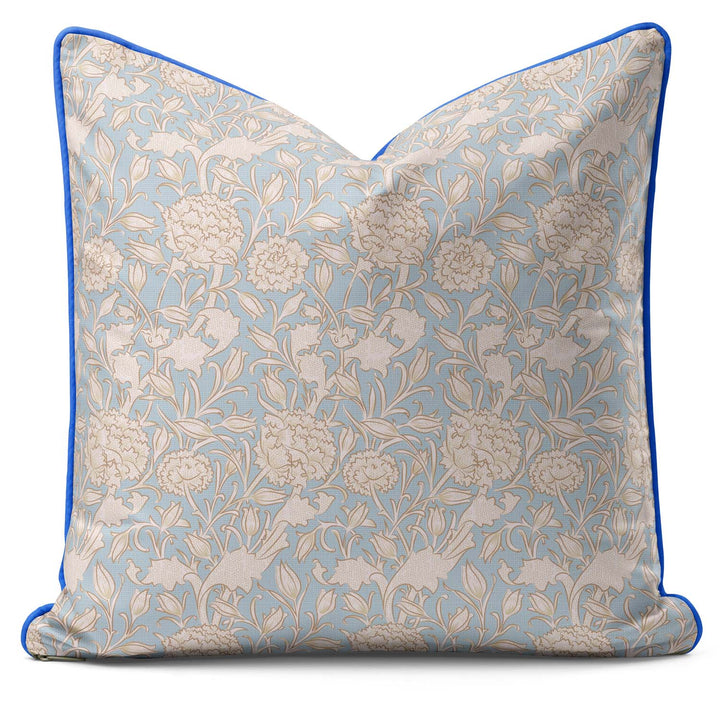 Tulip Cool Blue - William Morris Outdoor Cushion