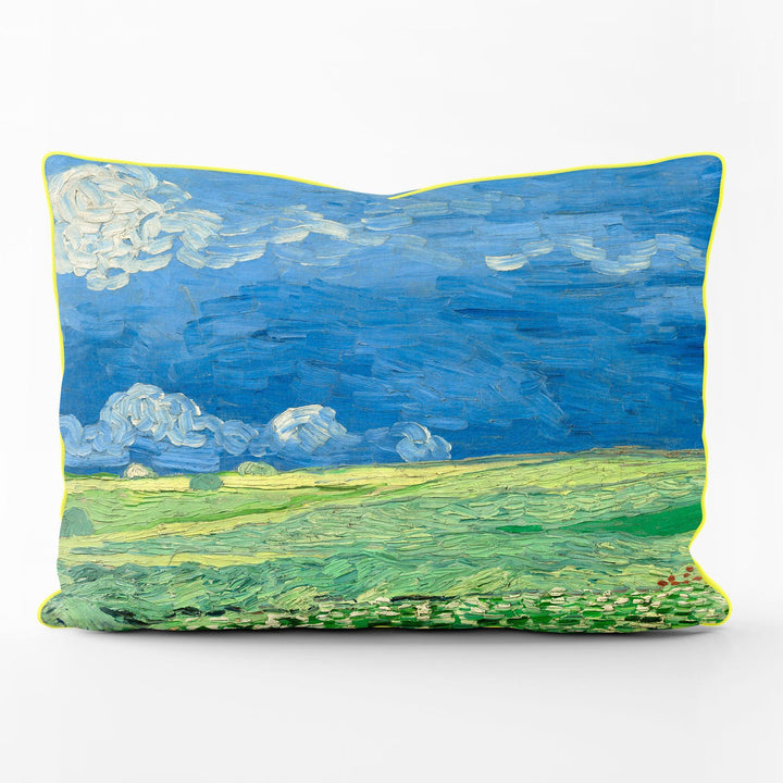 Wheatfield Under Storm Clouds - Van Gogh Museum Outdoor Cushion