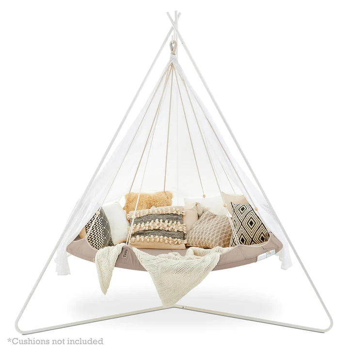 Teepee Hanging Day Bed Classic Large by TiiPii  Taupe