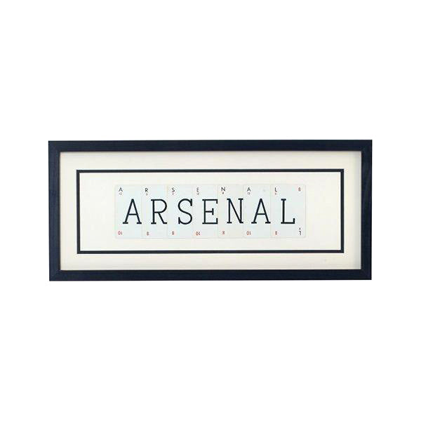 Vintage Playing Cards ARSENAL Wall Art Picture Frame
