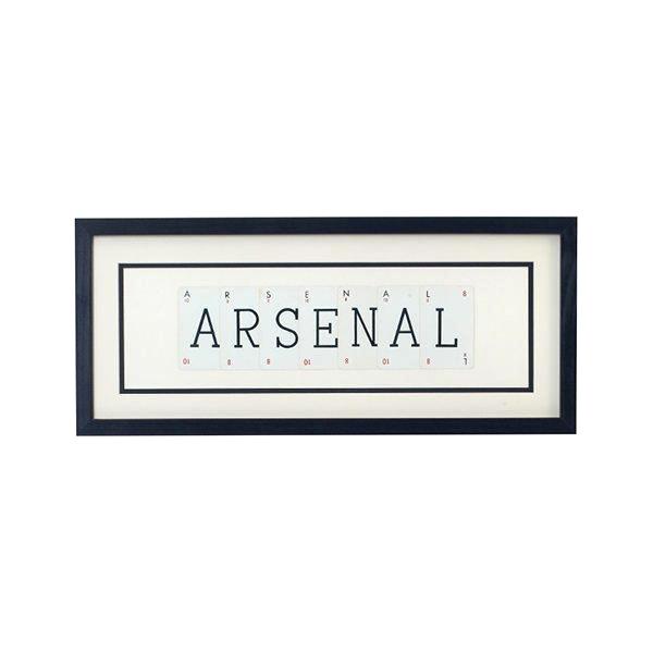 Vintage Playing Cards ARSENAL Football Club Team Word Wall Picture Frame
