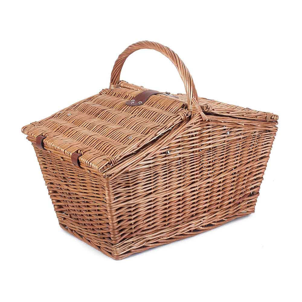 Large Double Lidded Picnic Basket Hamper 092 by Willow