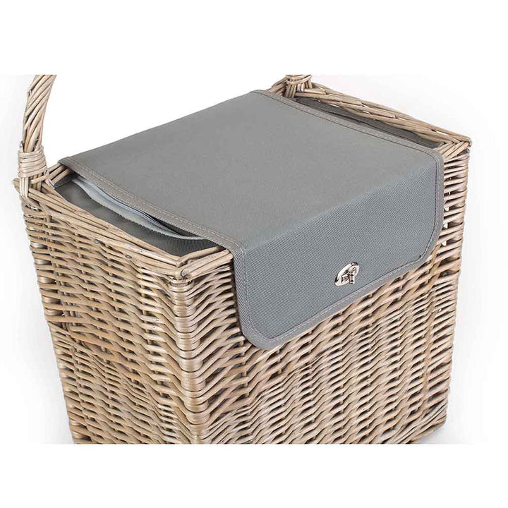 Fully Fitted Picnic Basket Hamper in Grey 098 by Willow