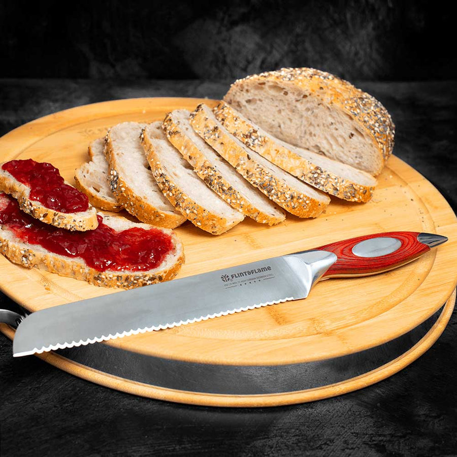 Kitchen Bread Knife 8" by Flint and Flame
