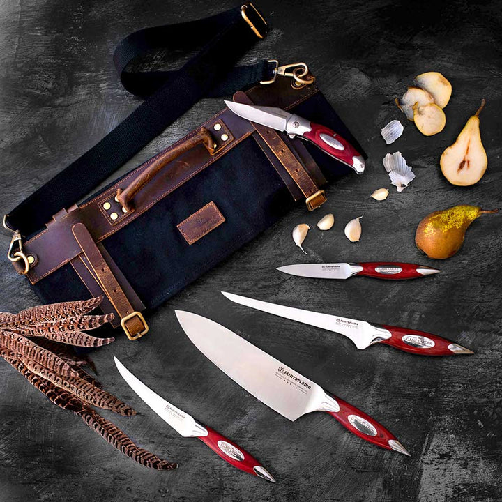 Kitchen Game Larder Knife Collection Set by Flint and Flame