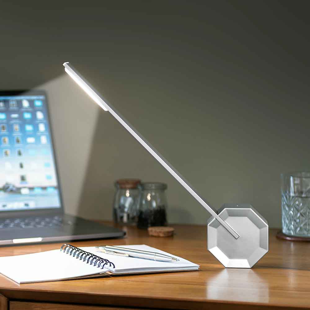 Octagon One Desk Table Lamp in Eight Colours by Gingko Unusual