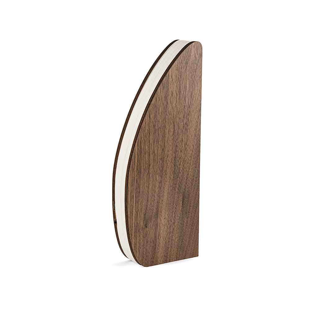 Smart Flower Vase Folding Table Lamp in Walnut or Bamboo by Gingko