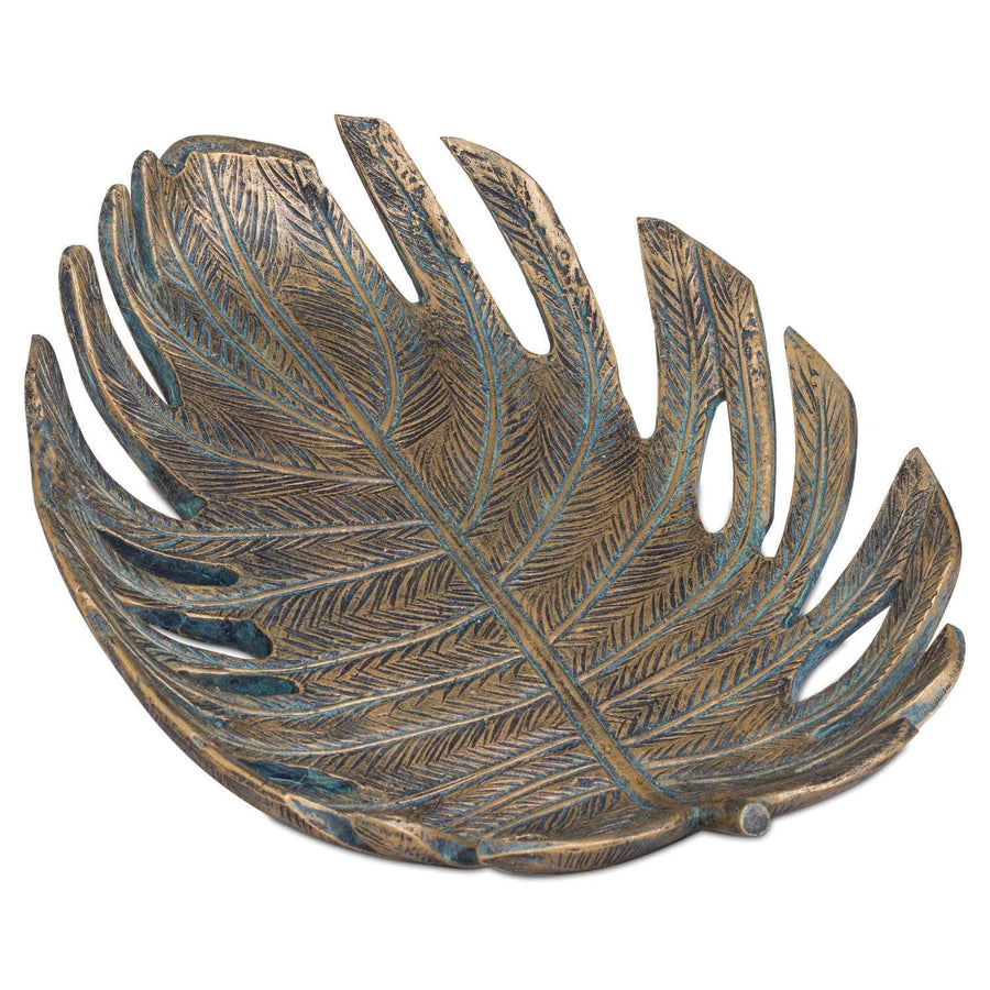 Serving Dish in Antique Bronze Cheese Plant | Medium | Large by Hill Interiors
