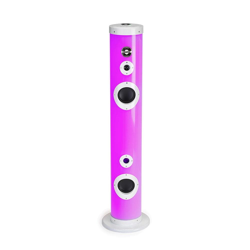 STEEPLETONE Ibiza Tube Sound 2 Light LED Tower Speaker - unusualdesignergifts.co.uk