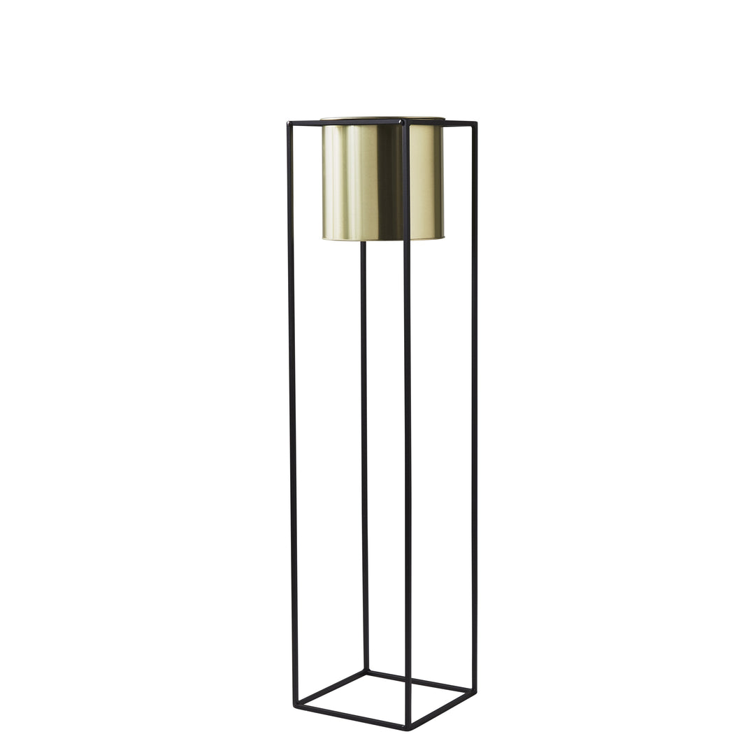 Large Plant Holder Stand Black Gold By Home & Lifestyle
