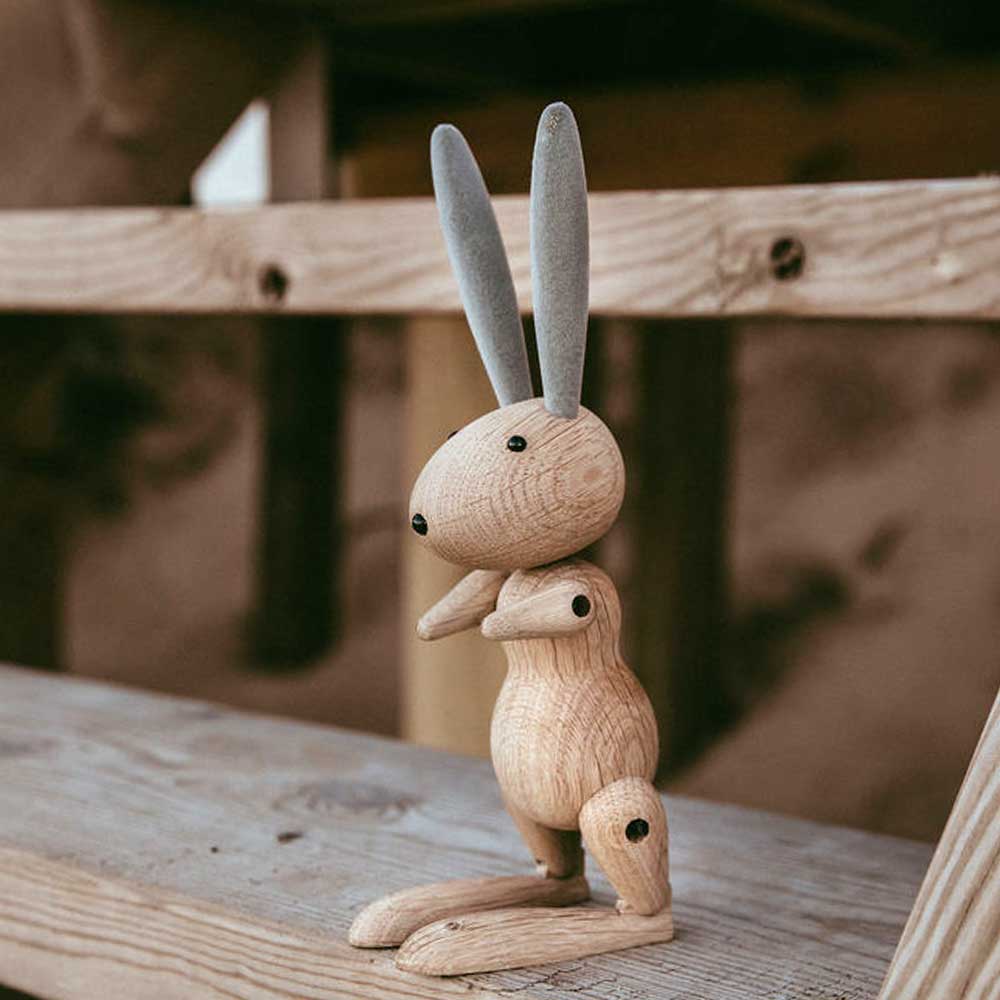 Traditional Wooden Toy Hare Rabbit in Solid Oak Wood by PLAAY?