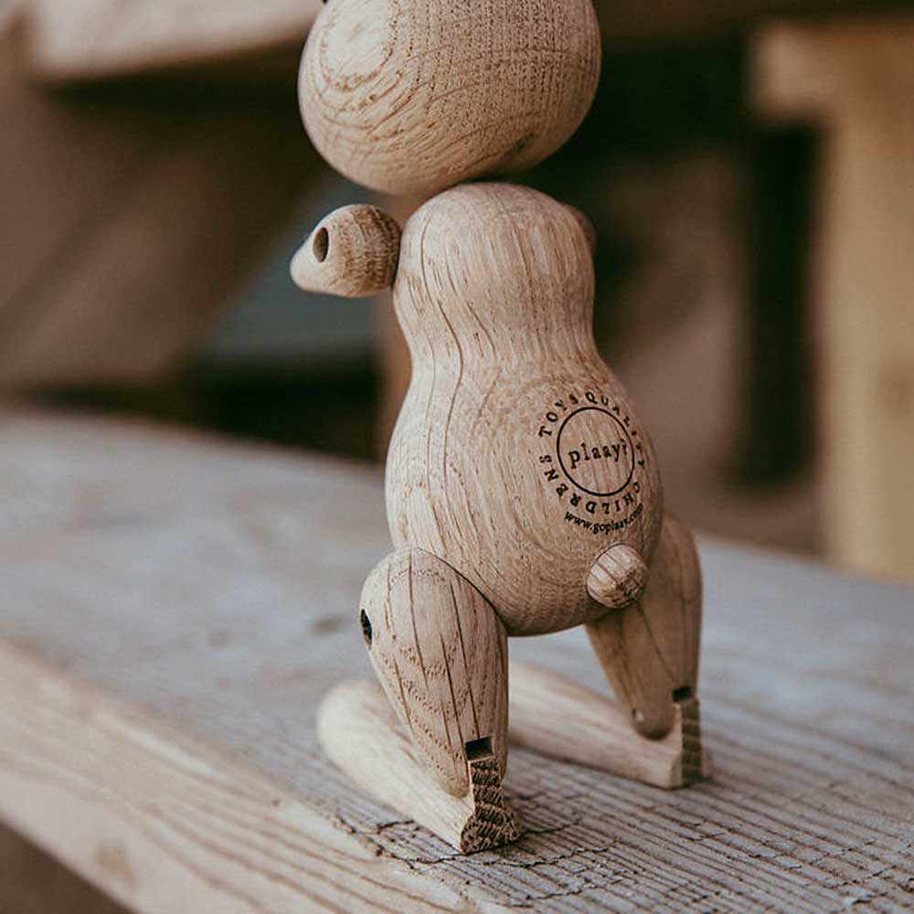 Traditional Wooden Toy Hare Rabbit in Solid Oak Wood by PLAAY?