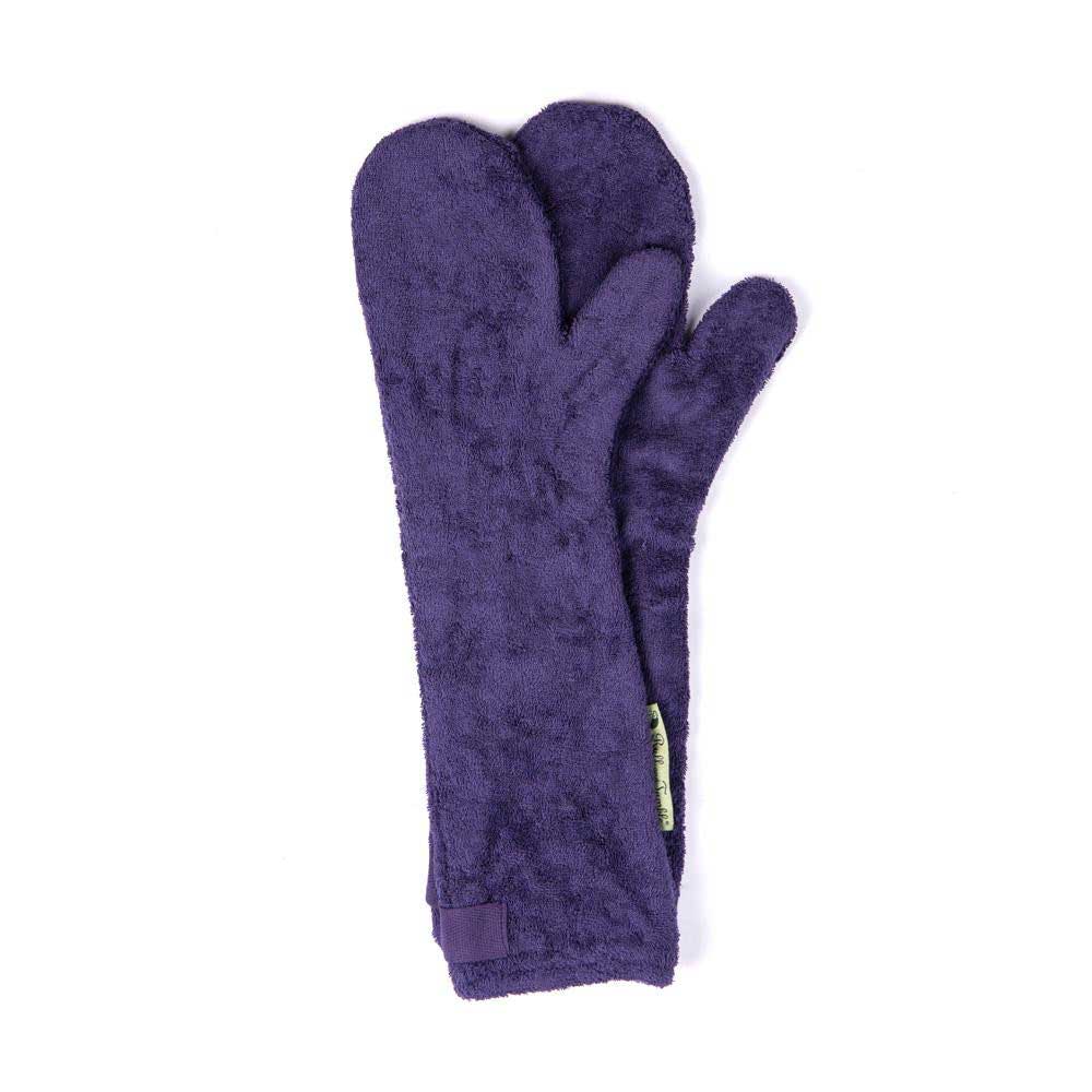 Dog Drying Mitten Gloves in Purple by Ruff and Tumble