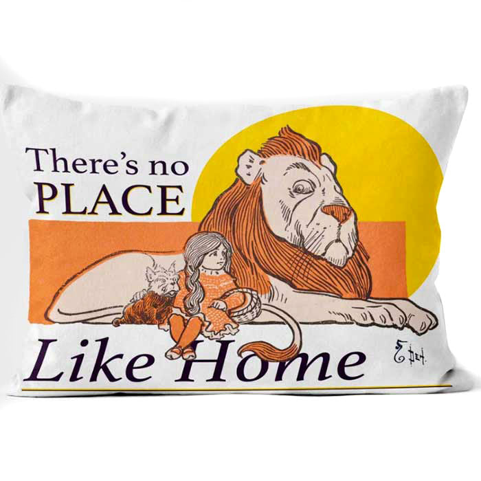 Rectangular Cushion No Place Like Home Wizard of Oz by Artworld