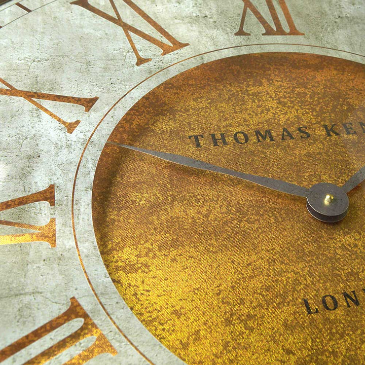 Thomas Kent Wall Clock Large 30" Round Gold Florentine Star
