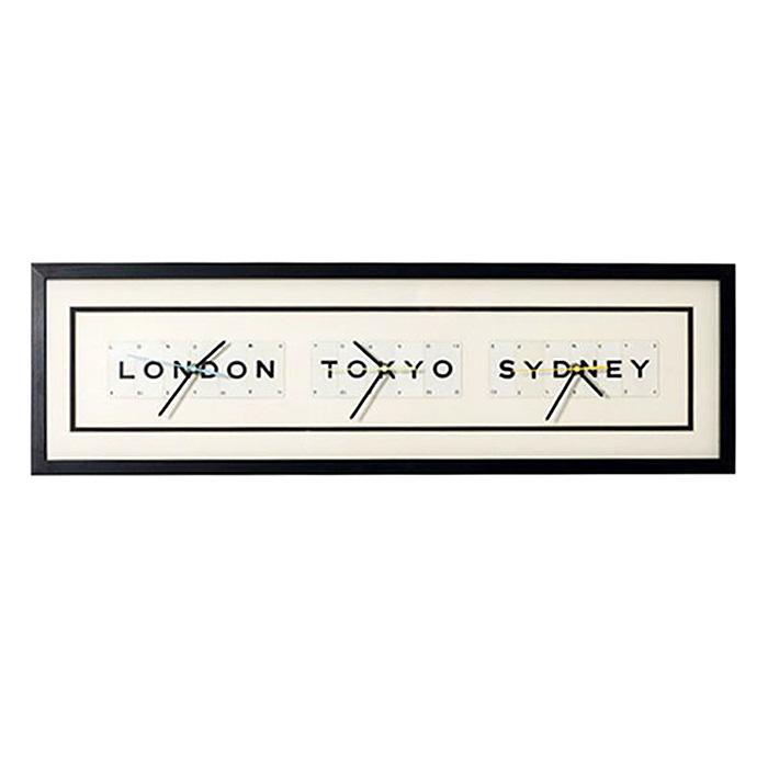 Vintage Playing Cards Picture Frame LONDON TOKYO SYDNEY Wall Clock