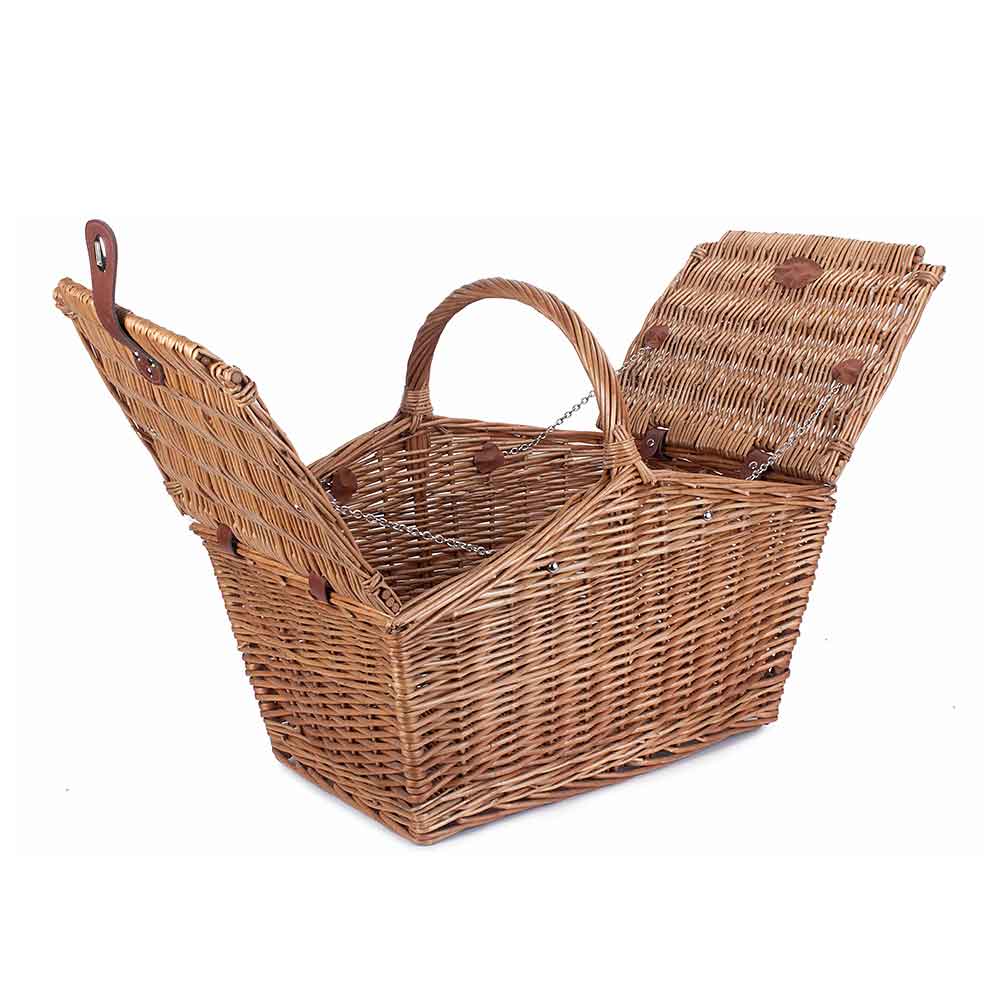 Large Double Lidded Picnic Basket Hamper 092 by Willow