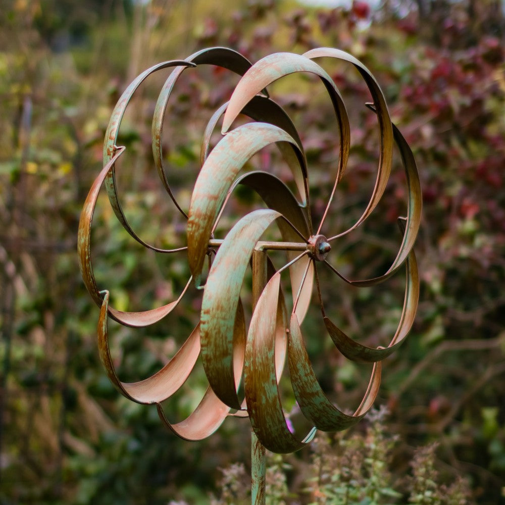 Wind Spinner Garden Ornament Granchester Verdigris by Windward
