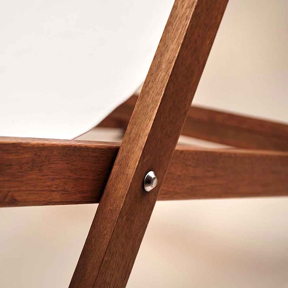 Hardwood Folding Deckchair -Fraser's Phlox by Artworld Deckchairs