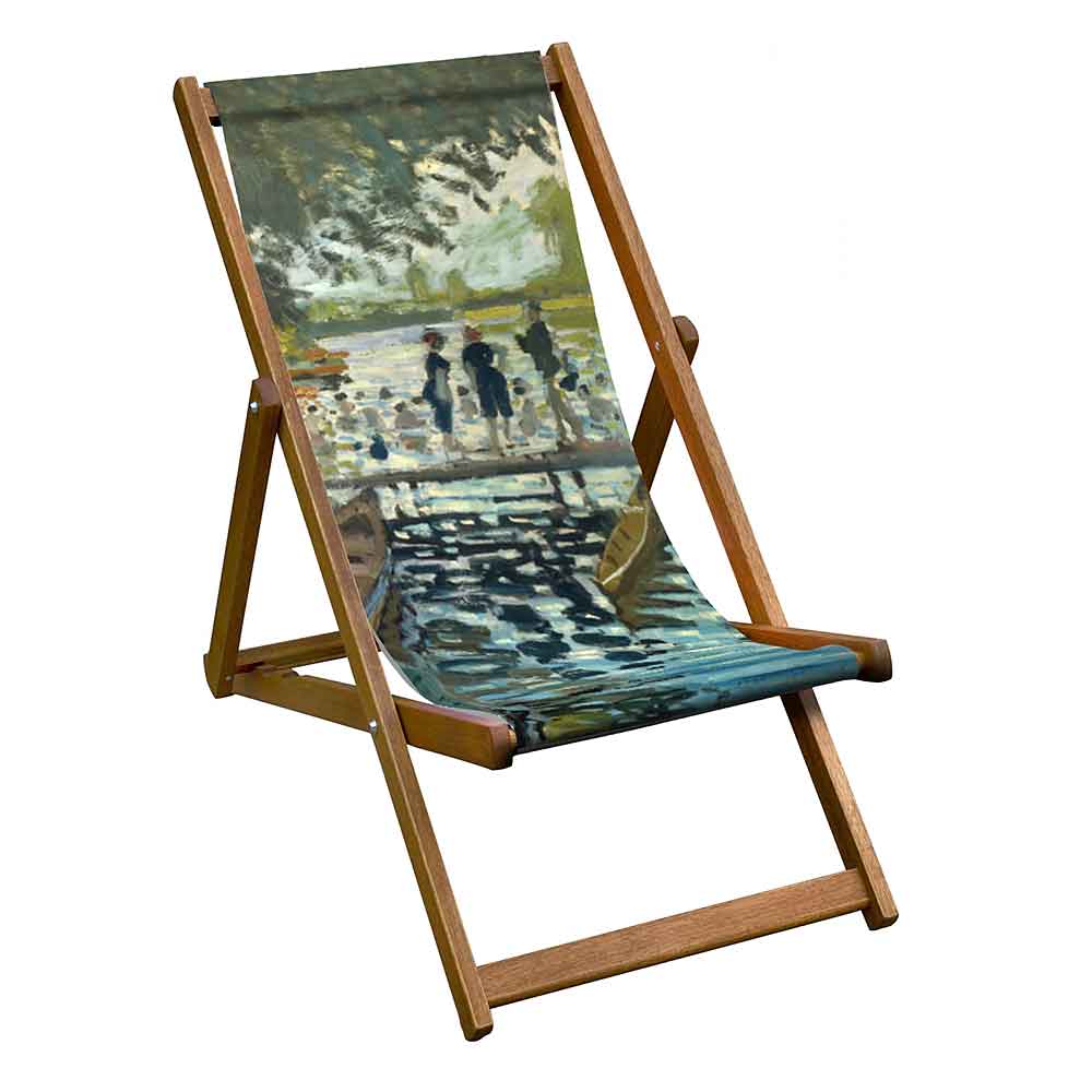 Hardwood Folding Deckchair Monet by Artworld Deckchairs