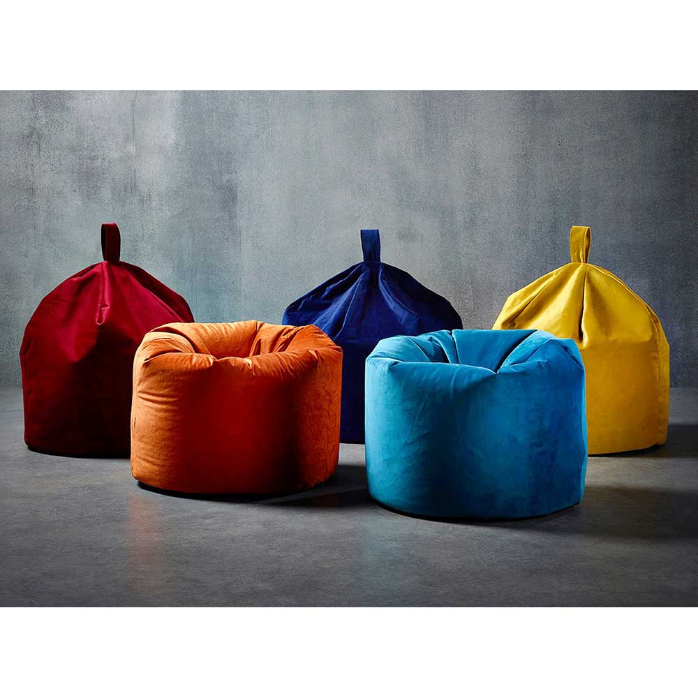 Bean Bag Velvet Chair in Range by Katrina Hampton