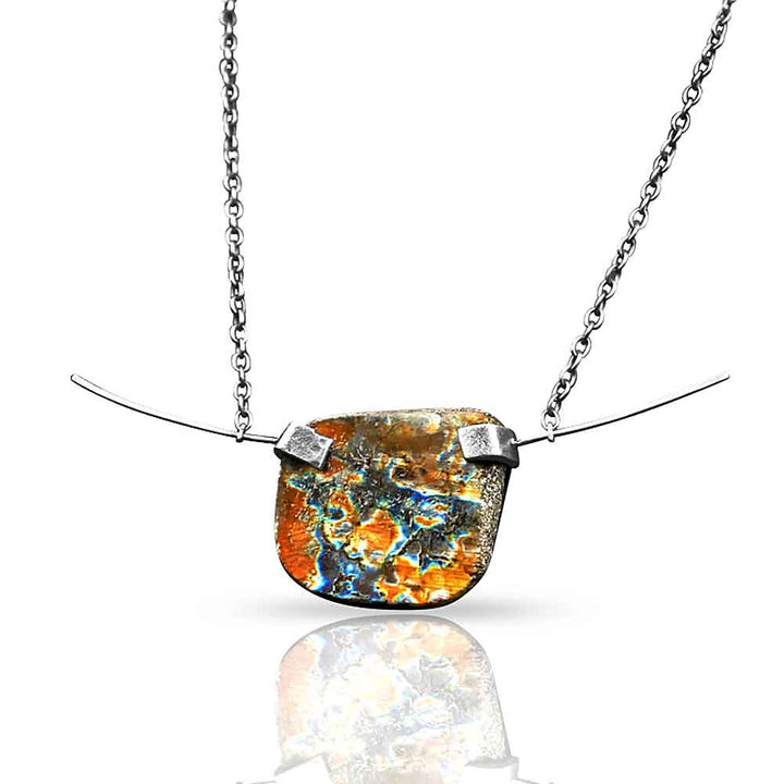 CAMILLA WEST JEWELLERY Oxidised Sterling Silver Labradorite Necklace