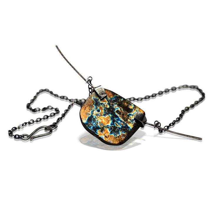 CAMILLA WEST JEWELLERY Oxidised Sterling Silver Labradorite Necklace