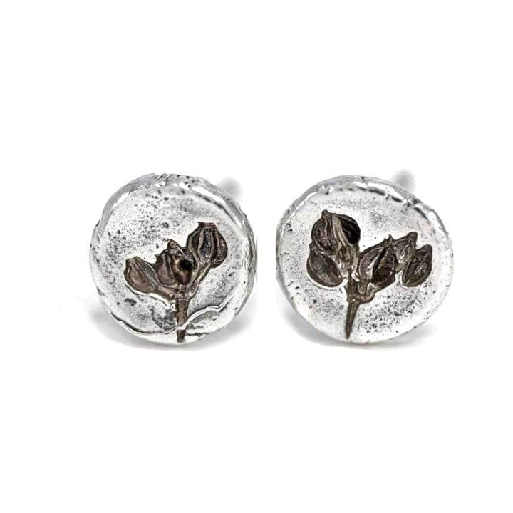 CAMILLA WEST JEWELLERY Stone Parsley Silver Earrings - Small | Extra Small