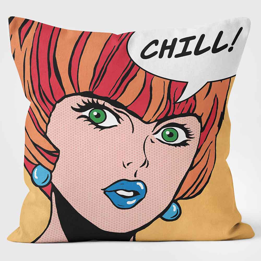 CUSHIONS ARE US 'Chill Girl' Youngerman Art Print Cushion - Large | Medium