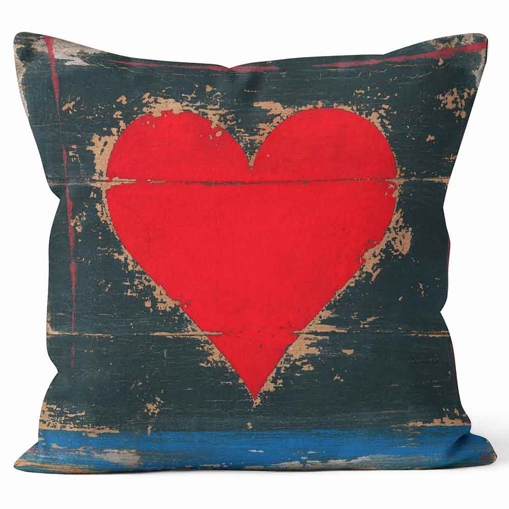CUSHIONS ARE US 'Heart Playing Cards' By Martin Wiscombe Photo Cushion - Large | Medium