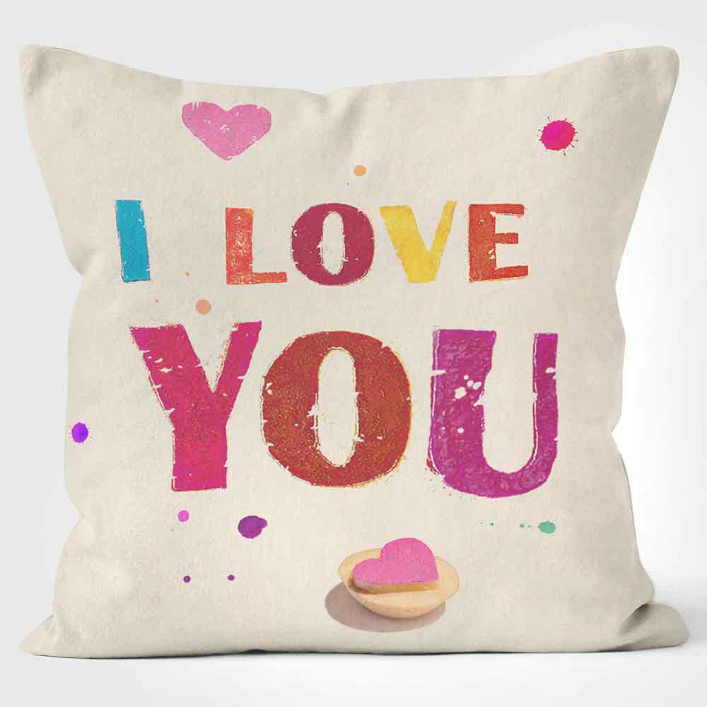 CUSHIONS ARE US 'I Love You' Paperlollipop Potato Print Cushion - Large | Medium